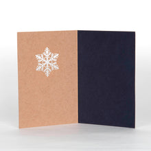 Load image into Gallery viewer, Laser Cut Out Snowflake Merry Christmas Card
