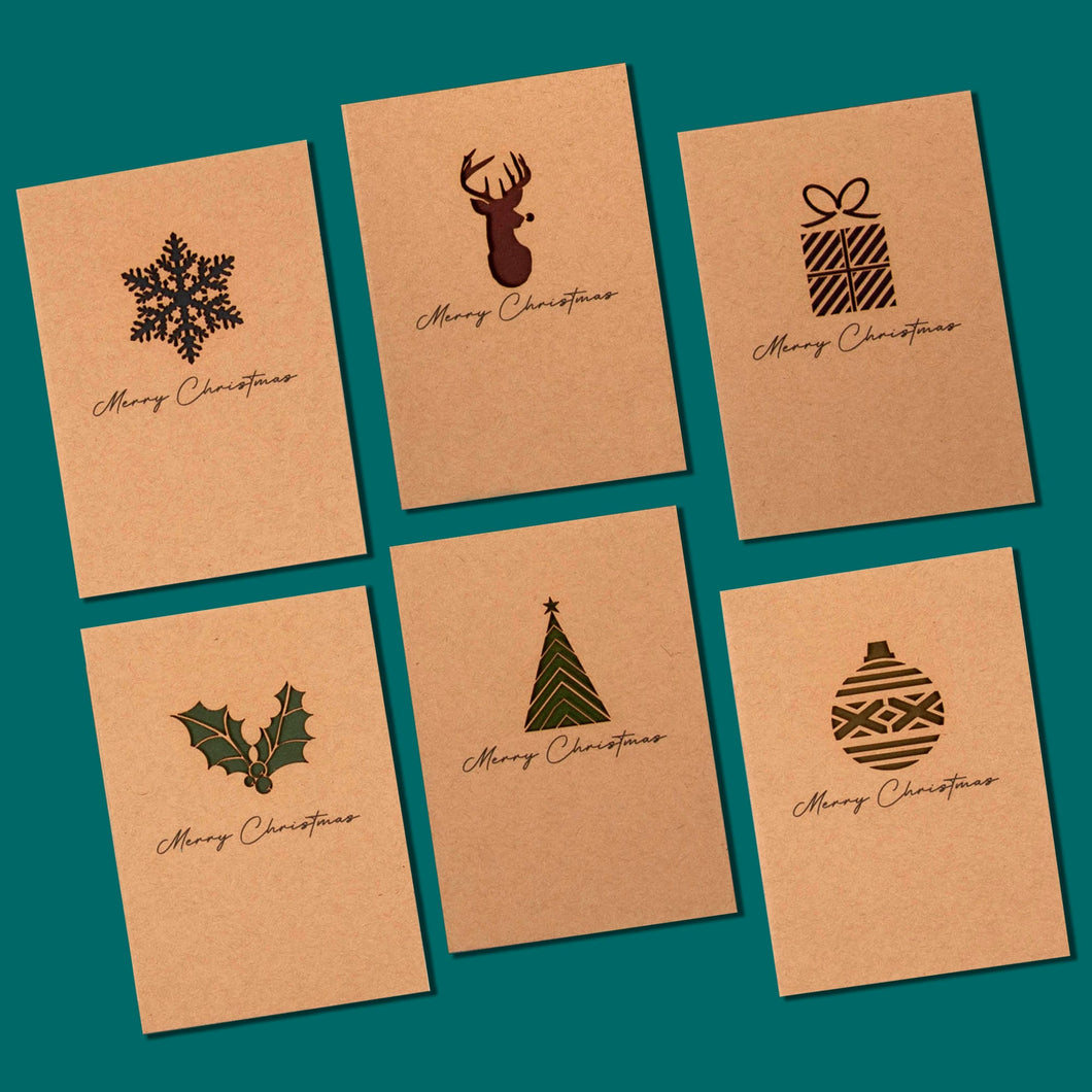 Christmas Card Mixed Designs 6 Pack